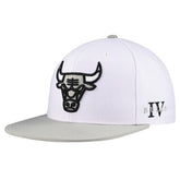 Chicago Bulls Core Snapback Hat White - Mitchell & Ness
