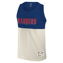 Texas Rangers Darius Rucker Collection by Fanatics Colorblock Tank Top - Royal Tanks