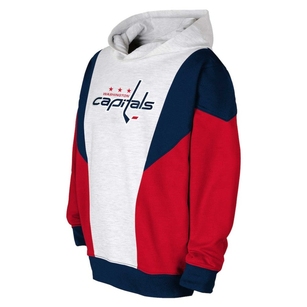 Washington Capitals Youth Champion League Fleece Pullover Hoodie - Ash/Navy | US 201156892