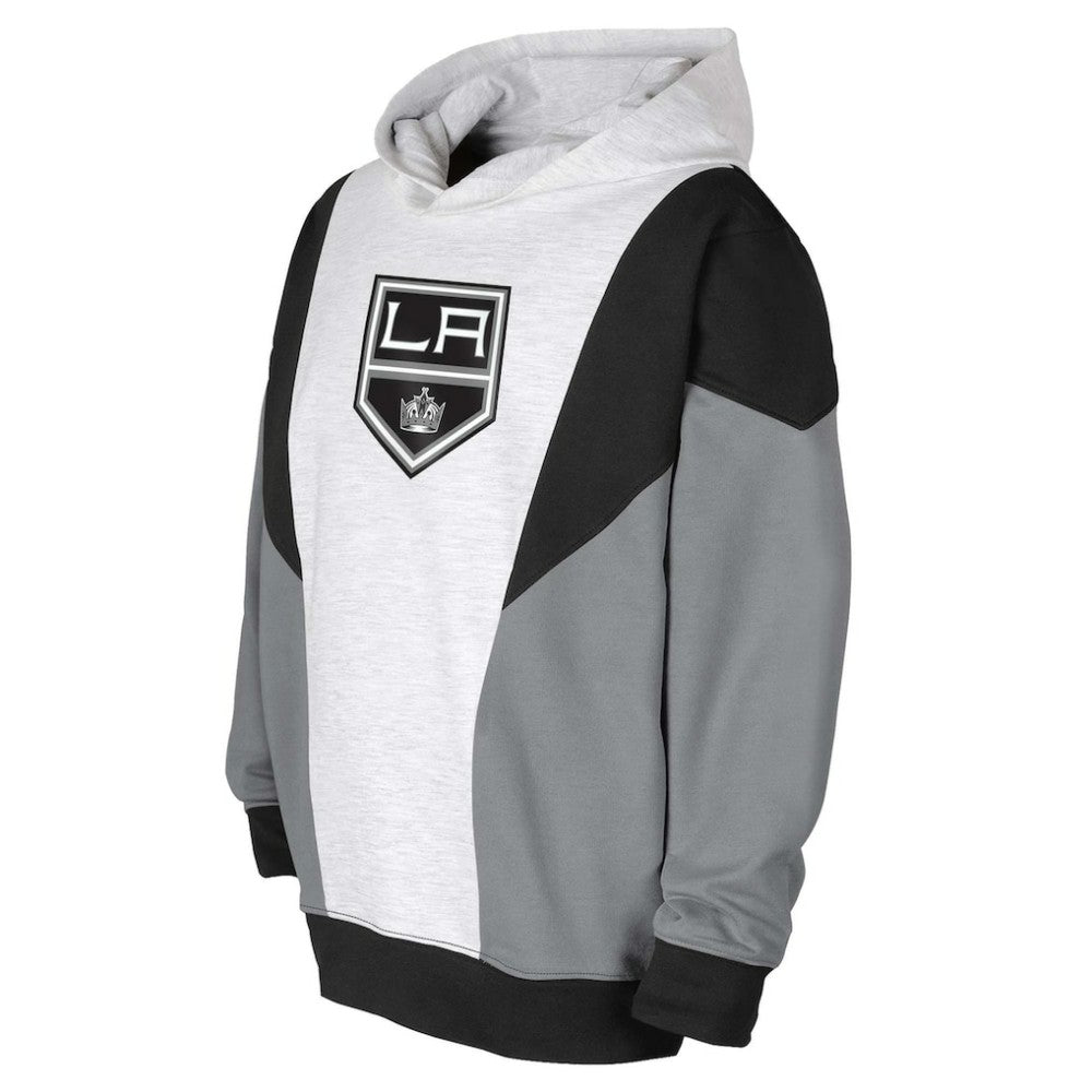 Los Angeles Kings Youth Champion League Fleece Pullover Hoodie - Ash/Black | US 201156896