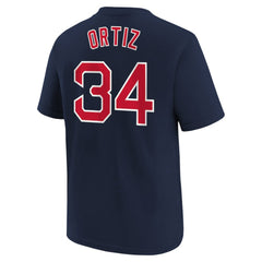 David Ortiz Boston Red Sox Nike Youth Name & Number T-Shirt - Navy T-shirts