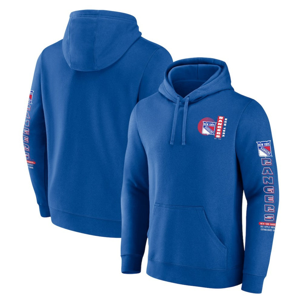 New York Rangers Fanatics Revolution Pullover Hoodie - Blue | US 201158984