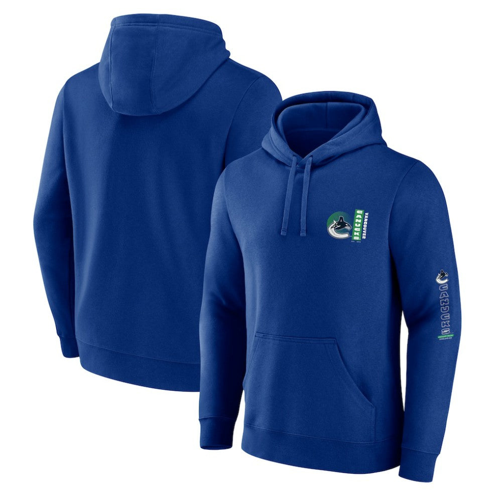 Vancouver Canucks Fanatics Revolution Pullover Hoodie - Blue | US 201158994