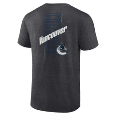 Vancouver Canucks Fanatics Backbone T-Shirt - Heather Charcoal | US 201159013