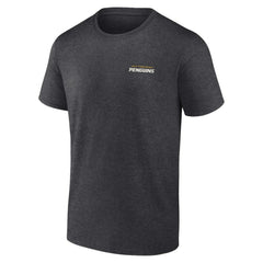 Pittsburgh Penguins Fanatics Backbone T-Shirt - Heather Charcoal | US 201159027