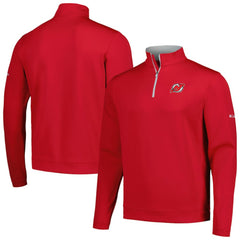 New Jersey Devils Columbia Wickham Hills Omni-Wick Quarter-Zip Jacket - Red | US 201165228
