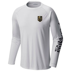 Vegas Golden Knights Columbia Terminal Tackle Omni-Shade Raglan Long Sleeve T-Shirt - White | US 201165256