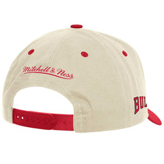 Chicago Bulls Game On Two-Tone Pro Crown Adjustable Hat Cream - Mitchell & Ness