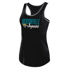 Jacksonville Jaguars Women's Plus Size Fuel Tank Top - Heather Black Tops