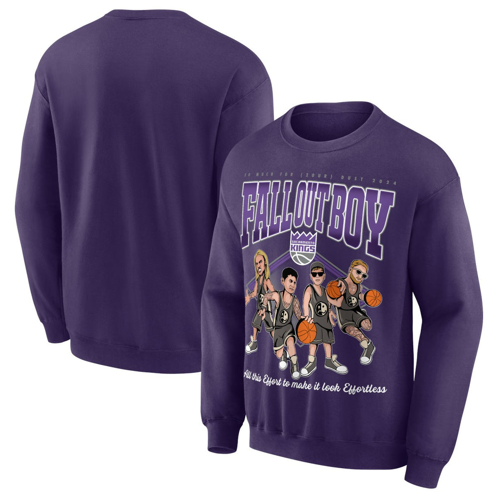 Fall Out Boy x Sacramento Kings Unisex So Much For (2our) Dust Pullover Sweatshirt Purple