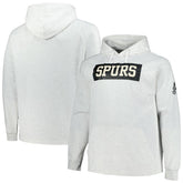 San Antonio Spurs Big & Tall Raglan Tri-Blend Pullover Hoodie Ash - Fanatics