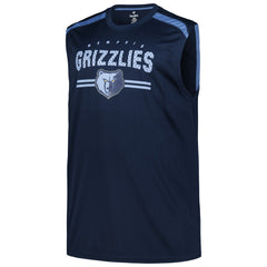 Memphis Grizzlies Big & Tall Birdseye Muscle Tank Top Navy - Fanatics