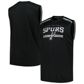 San Antonio Spurs Big & Tall Birdseye Muscle Tank Top Black - Fanatics