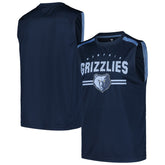 Memphis Grizzlies Birdseye Muscle Tank Top Navy - Fanatics