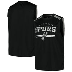 San Antonio Spurs Birdseye Muscle Tank Top Black - Fanatics