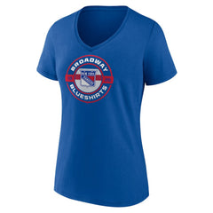 New York Rangers Fanatics Women's Local A V-Neck T-Shirt - Blue | US 201170249