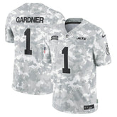 Sauce Gardner New York Jets 2024 Salute to Service Limited Jersey - Arctic Camo Jerseys
