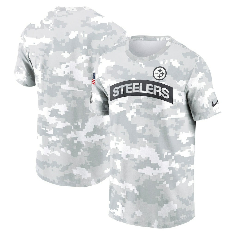 Pittsburgh Steelers 2024 Salute To Service Performance T-Shirt - Arctic Camo T-shirts