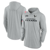 Houston Texans 2024 Salute to Service Lightweight Dri-FIT Long Sleeve Hoodie T-Shirt - Gray Hoodies