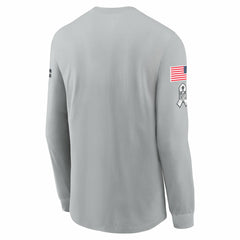 Tennessee Titans 2024 Salute To Service Long Sleeve T-Shirt - Gray T-shirts