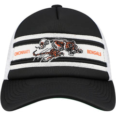Cincinnati Bengals Youth Stripe Trucker Adjustable Hat - Black Hats