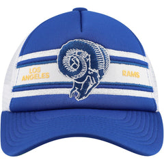 Los Angeles Rams Youth Stripe Trucker Adjustable Hat - Royal Hats