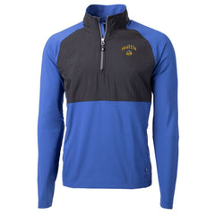 Seattle Mariners Cutter & Buck City Connect Adapt Eco Knit Hybrid Recycled Quarter-Zip Pullover Top - Blue/Black Pullover