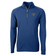 Seattle Mariners Cutter & Buck City Connect Adapt Eco Knit Stretch Recycled Quarter-Zip Pullover Top - Blue Pullover
