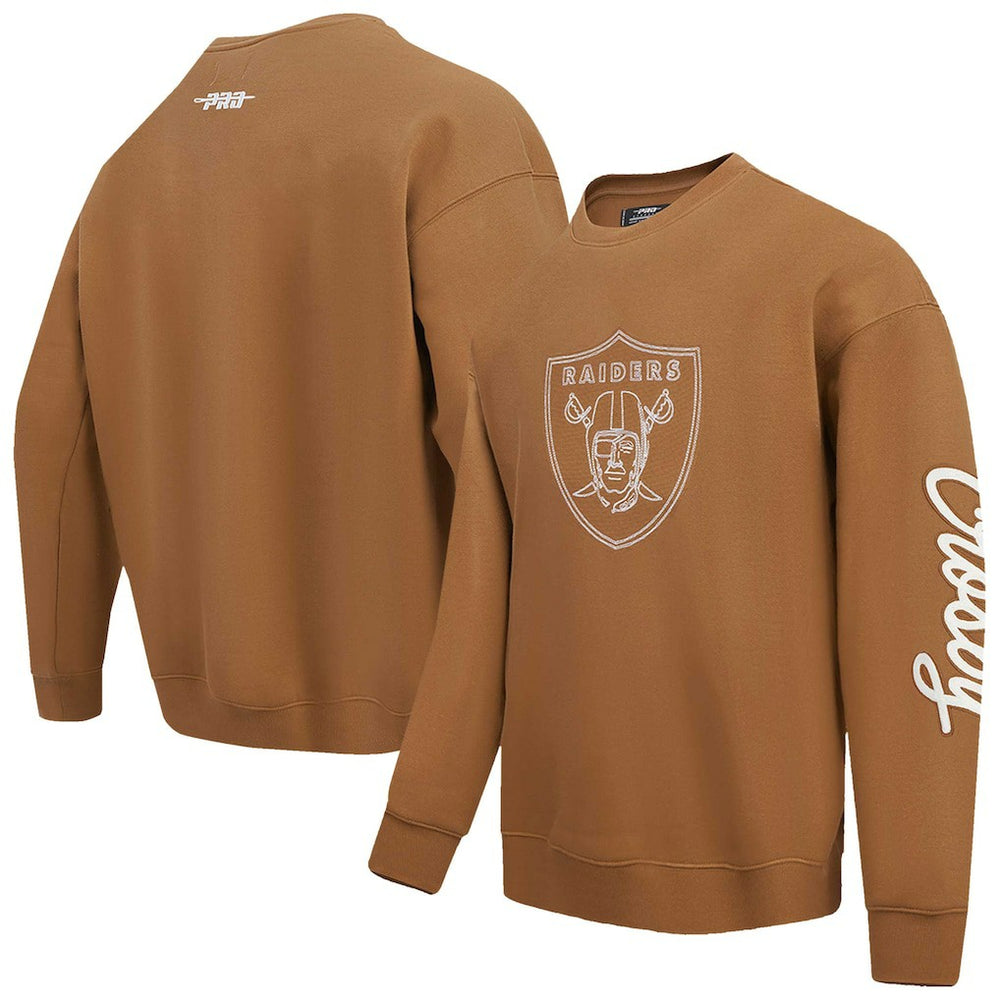 Maxx Crosby Las Vegas Raiders Pro Standard Pullover Crewneck Sweatshirt - Brown Pullover