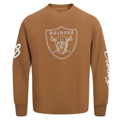 Maxx Crosby Las Vegas Raiders Pro Standard Pullover Crewneck Sweatshirt - Brown Pullover
