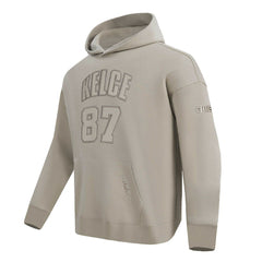 Travis Kelce Kansas City Chiefs Pro Standard Player Name & Number Pullover Hoodie - Tan Hoodies