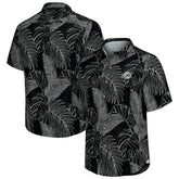 Miami Dolphins Sport Vine Line Button-Down Shirt - Black