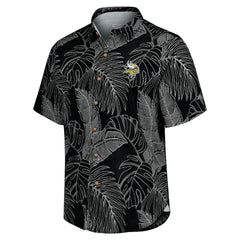 Minnesota Vikings Sport Vine Line Button-Down Shirt - Black