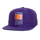 Phoenix Suns Sweet Suede Snapback Hat Purple - Mitchell & Ness