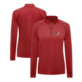 Carolina Hurricanes Levelwear Women's Kinetic Insignia Core Quarter-Zip Pullover Top - Red | US 201183063