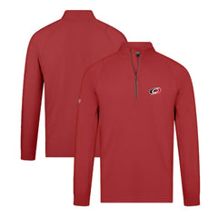 Carolina Hurricanes Levelwear Theory Insignia Core Quarter-Zip Pullover Top - Red | US 201183103
