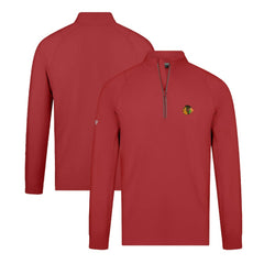 Chicago Blackhawks Levelwear Theory Insignia Core Quarter-Zip Pullover Top - Red | US 201183118