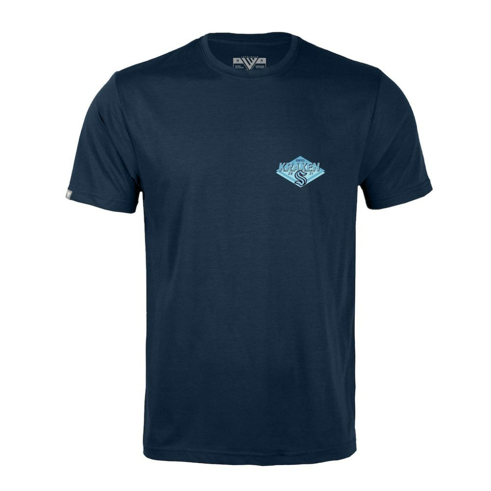 Seattle Kraken Levelwear Richmond Club Patch 2.0 T-Shirt - Deep Sea Blue | US 201183279