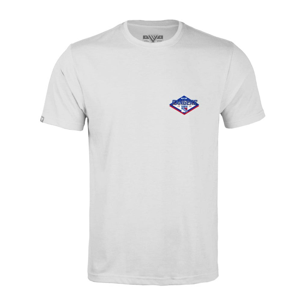 New York Rangers Levelwear Richmond Club Patch 2.0 T-Shirt - White | US 201183282