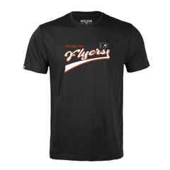 Philadelphia Flyers Levelwear Richmond Retro Script T-Shirt - Black | US 201183313