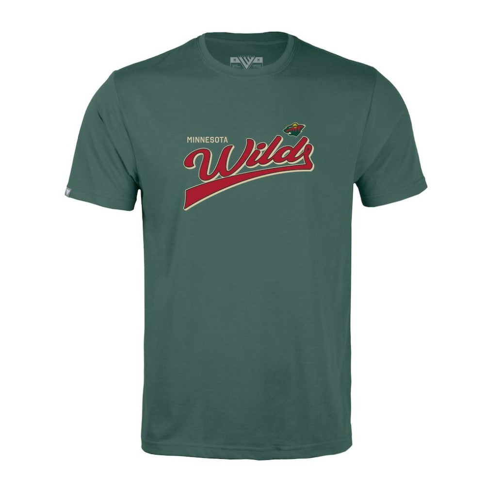 Minnesota Wild Levelwear Richmond Retro Script T-Shirt - Green | US 201183318