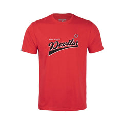 New Jersey Devils Levelwear Youth Little Richmond Retro Script T-Shirt - Red | US 201183402
