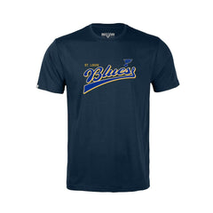 St. Louis Blues Levelwear Youth Little Richmond Retro Script T-Shirt - Navy | US 201183413