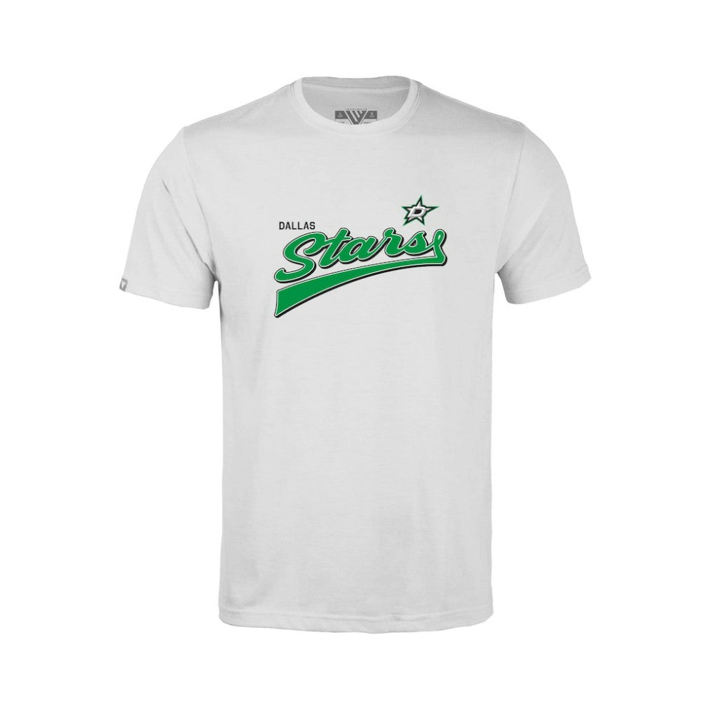 Dallas Stars Levelwear Youth Little Richmond Retro Script T-Shirt - White | US 201183425