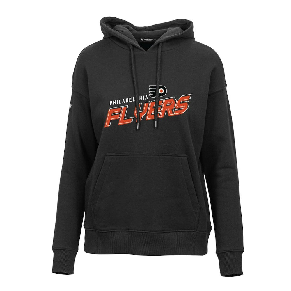 Philadelphia Flyers Levelwear Women's Adorn Premier 2.0 Fleece Pullover Hoodie - Black | US 201183476