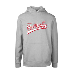 Detroit Red Wings Levelwear Youth Podium Retro Script Fleece Pullover Hoodie - Gray | US 201183771