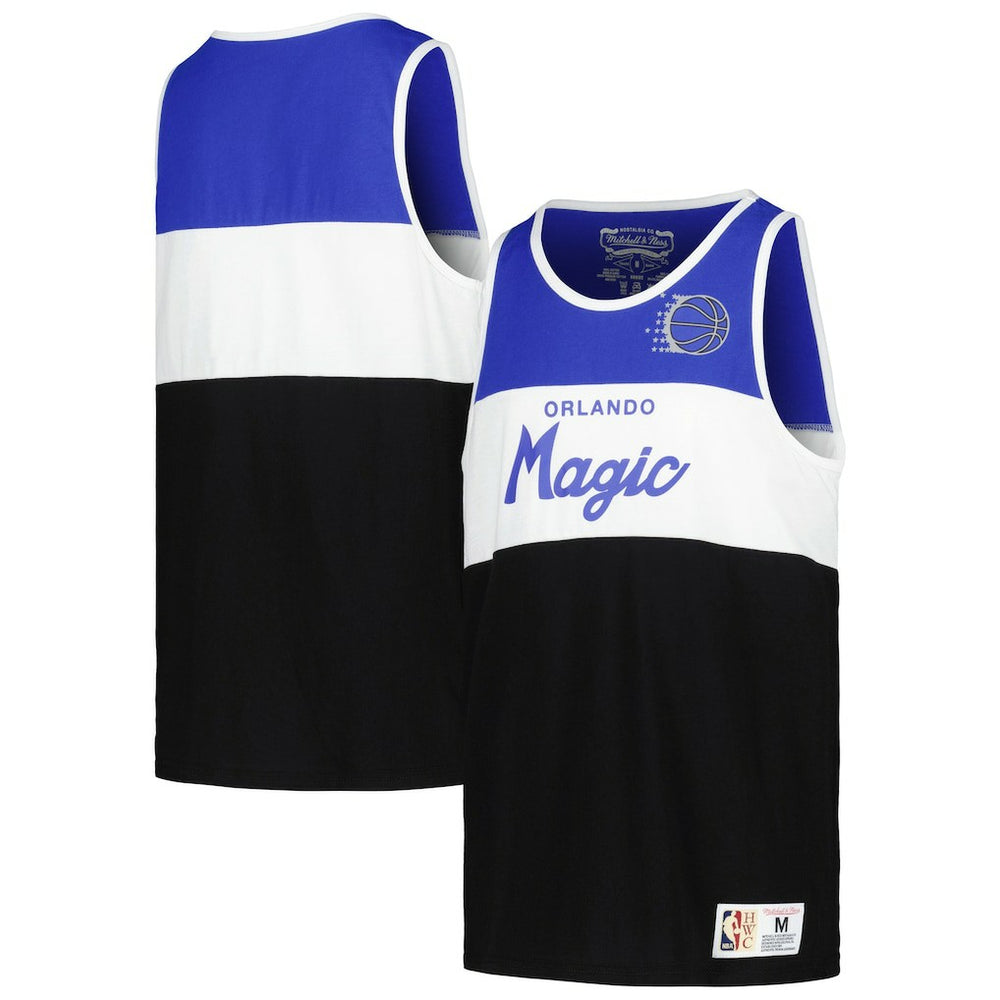 Orlando Magic Youth Hardwood Classics Special Script Tank Top Blue/Black - Mitchell & Ness