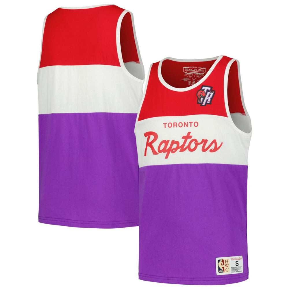 Toronto Raptors Youth Hardwood Classics Special Script Tank Top Purple - Mitchell & Ness