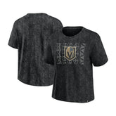 Vegas Golden Knights Fanatics Women's Faded Wash T-Shirt - Black | US 201190120