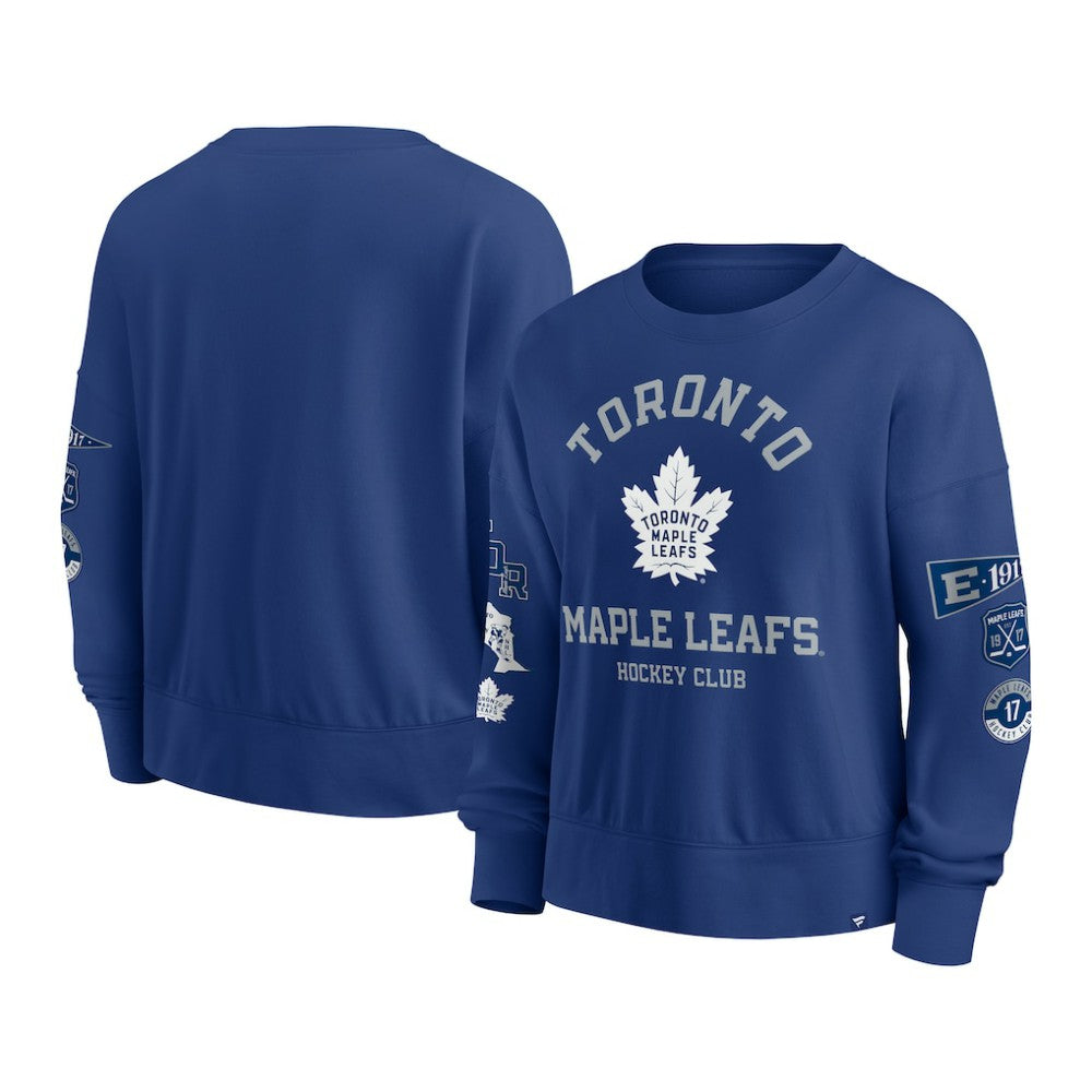 Toronto Maple Leafs Fanatics Women's Go Team Pullover Sweatshirt - Blue | US 201190218